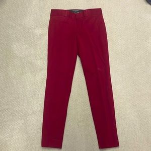 Maroon Sloan fit banana republic trousers